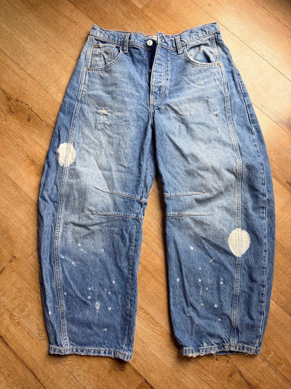 We The Free Good Luck Mid-Rise Barrel Jeans by Free People